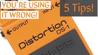 Youre using it wrong 5 Tips on the Boss DS1 Distortion Pedal [upl. by Emirak527]