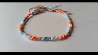 DIY  Bracelet Brésilien Rond Tuto Facile [upl. by Namruht]