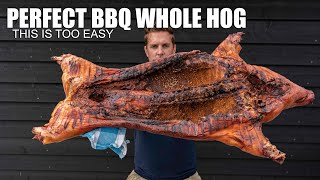 I Smoked a Whole Pig in my BBQ  Too Easy [upl. by Leina]