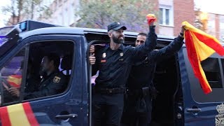 quotEl máximo combate que hemos tenidoquot varios policías hablan tras su regreso de Barcelona [upl. by Habas]