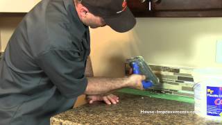 How To Grout A Mosaic Tile Backsplash [upl. by Clava]