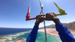 Kite surfer flies away 150m high [upl. by Lela]