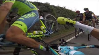 GoProCycling CrashesFails Compilation Tour de FranceLa Vuelta [upl. by Akenot]