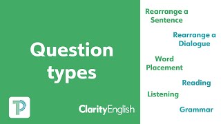 Dynamic Placement Test Question types [upl. by Breed]