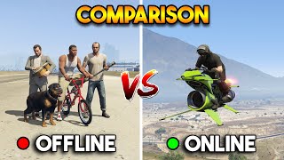 GTA 5 VS GTA ONLINE [upl. by Ilyk]