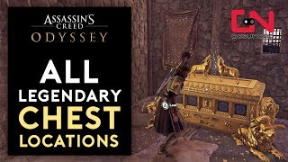 Assassins Creed Odyssey  All 17 Legendary Chest Locations [upl. by Lav]