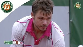 Stan Wawrinka v Gilles Simon Highlights  Mens Round 4 2015  Roland Garros [upl. by Orth]