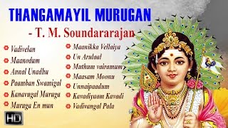 T M Soundararajan  Lord Murugan Songs  Thangamayil Murugan  Tamil Devotional Songs  Jukebox [upl. by Nnylrats216]