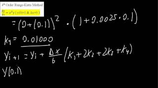 4th Order RungeKutta Method—Solve by Hand example [upl. by Che]