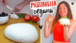 Queso mozzarella vegano SIN ACEITE [upl. by Baldridge]