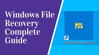 How to Use Microsoft’s “Windows File Recovery” on Windows 10 [upl. by Eitsym]