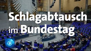 Bundestag Weidel und Merkel liefern sich Schlagabtausch bei Generaldebatte [upl. by Chaffee581]