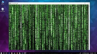 How to make MATRIX Effect on Windows 10  Command Prompt [upl. by Howes574]