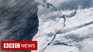 Giant iceberg almost size of London circling Antarctic coast  BBC News [upl. by Hcir882]