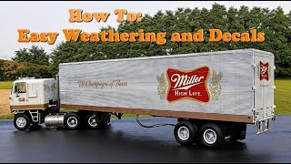 FRUEHAUF VAN SEMI TRAILER MILLER HIGH LIFE BEER 125 SCALE MODEL KIT BUILD REVIEW AMT1234 AMT [upl. by Reiss]