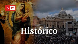 EN VIVO Virgen de Chiquinquirá es entronizada en jardines del Vaticano  Semana Noticias [upl. by Adiell]