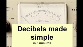 Decibels made simple in 5 minutes [upl. by Lativa]