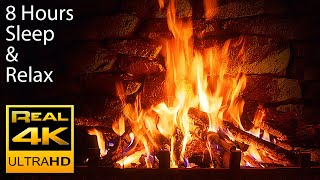 🔥 The Best 4K Relaxing Fireplace with Crackling Fire Sounds 8 HOURS No Music 4k UHD TV Screensaver [upl. by Shawnee504]