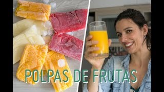 POLPAS DE FRUTAS como fazer em casa e congelar até 1 ano [upl. by Fausta613]