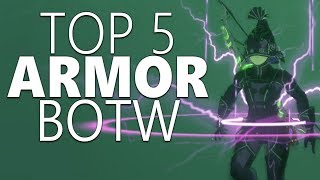 Top 5 Armor Sets BOTW [upl. by Bevan]