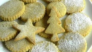 Christmas SHORTBREAD BISCUITS  How to make biscuit recipe [upl. by Yrojram]