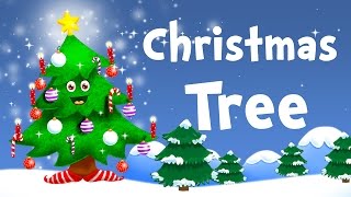 O Christmas Tree Christmas song for kids with lyrics [upl. by Ahaelam]