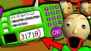 THE REAL ANSWER TO BALDIS IMPOSSIBLE QUESTION  Baldis Basics Gameplay [upl. by Sayres]