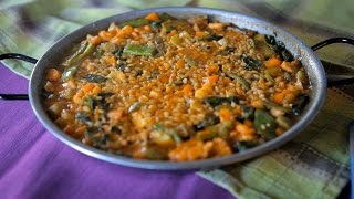 Paella con verduras [upl. by Lleraj]