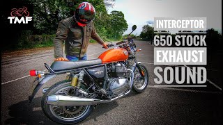 Royal Enfield Interceptor 650 Stock Exhaust Sound [upl. by Grounds]