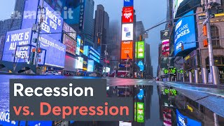 Recession Vs Depression What’s The Difference [upl. by Ymorej]