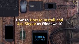 How to Install and Use Skype on Windows 10 [upl. by Whorton]