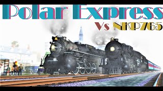 Viewers Request The Polar Express vs NKP 765 Trainz [upl. by Eardnoed335]