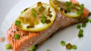 Lemon Baked Salmon Recipe [upl. by Dadivitan]