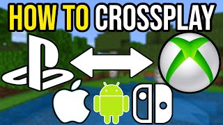 How To Crossplay In Minecraft 2024 PS45 Xbox MCPE Switch amp PC [upl. by Fredia]