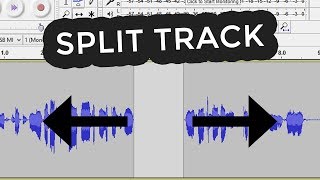 How to split audio in audacity [upl. by Ender]