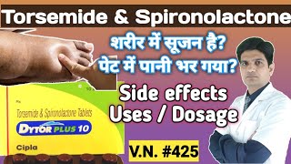 Torsemide amp spironolactone tablets dytor plus 10  Dytor plus 10  Dytor plus 10 uses in hindi [upl. by Lebbie620]