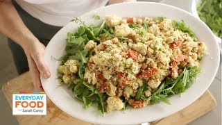 Couscous Salad with Roasted Vegetables and Chickpeas  Everyday Food with Sarah Carey [upl. by Hervey]