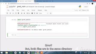 How to import Python modules in Jupyter Notebook [upl. by Errehs]