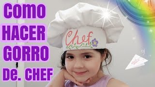 COMO HACER UN GORRO DE CHEF [upl. by Sirdna]