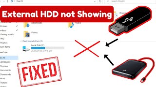 External hard drive  USB does not show up in File Explorer Windows 10  Windows 11 [upl. by Trinette]