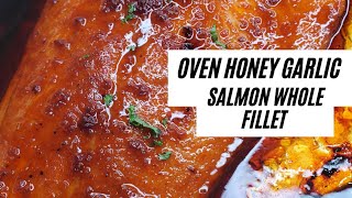 Oven Honey Garlic Salmon  BROILED OR BAKED SALMON [upl. by Olyhs]