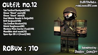 20 MILITARY ROBLOX OUTFITS [upl. by Thorndike]