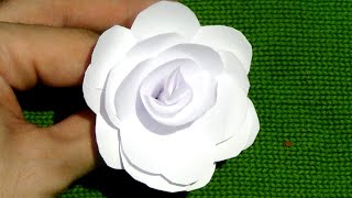 CÓMO HACER una FLOR DE PAPEL EN 5 MINUTOS [upl. by Namreh]