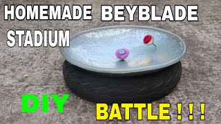 How To Make Beyblade Stadium Homemade  DIY Stadium  BEYBLADE Easy Homemade [upl. by Aitnuahs730]