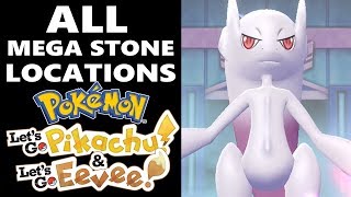 How to Get All the Mega Stones in Pokémon Lets Go Pikachu and Lets Go Eevee Mega Stone Locations [upl. by Robbert]