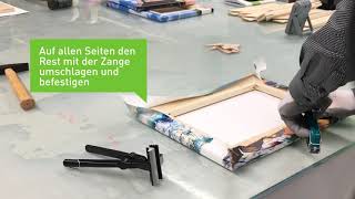 Tutorial Leinwand rahmen [upl. by Schlenger]