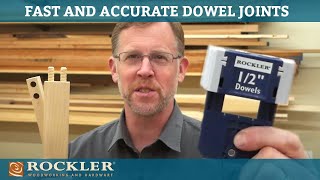 Easy and Accurate Dowel Joints  Rockler Innovation [upl. by Delora820]