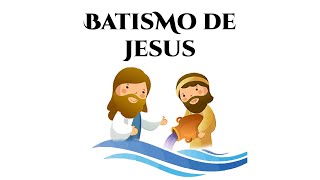 BATISMO DE JESUS  DESENHOS BÍBLICOS  CATEQUESE [upl. by Damalis845]