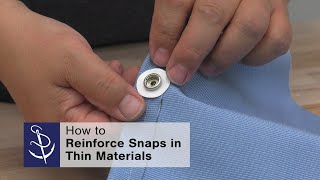 Reinforcing Snap Fasteners in Thin Materials [upl. by Gervais]