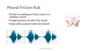 Pleural friction rub lung sounds [upl. by Padraic704]